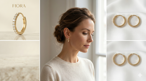 Fiora Kadın Su Yolu Halka Küpe